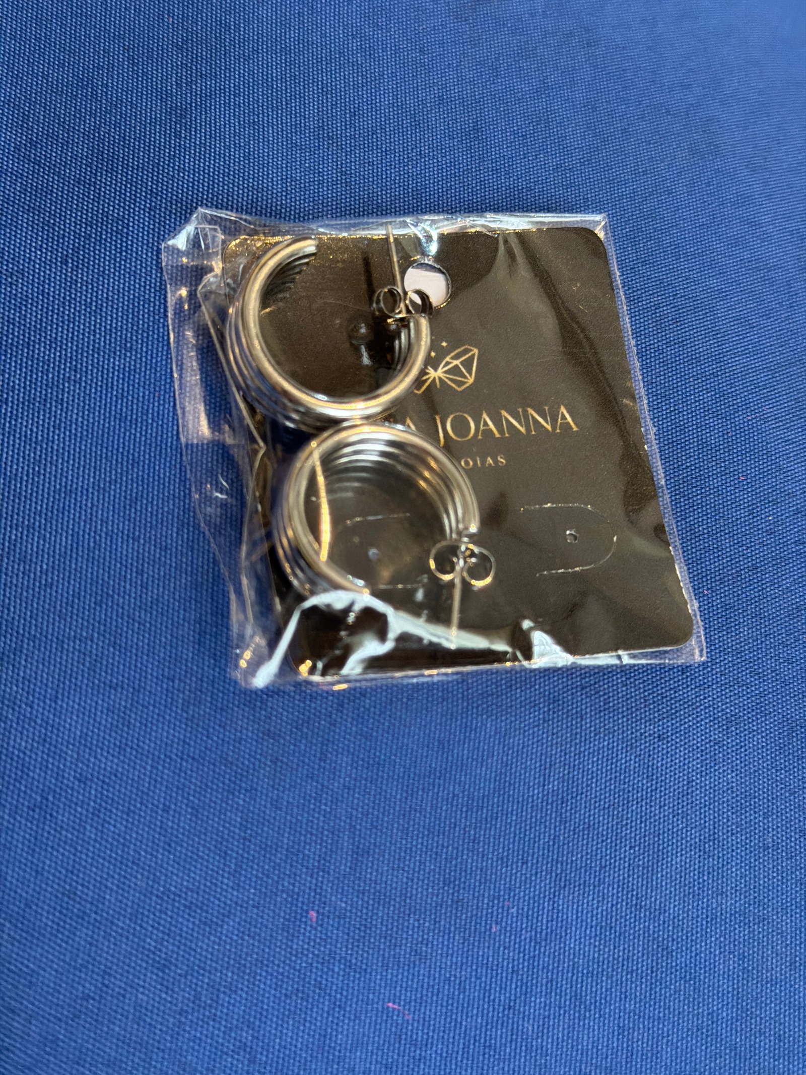 Argola prata detalhes