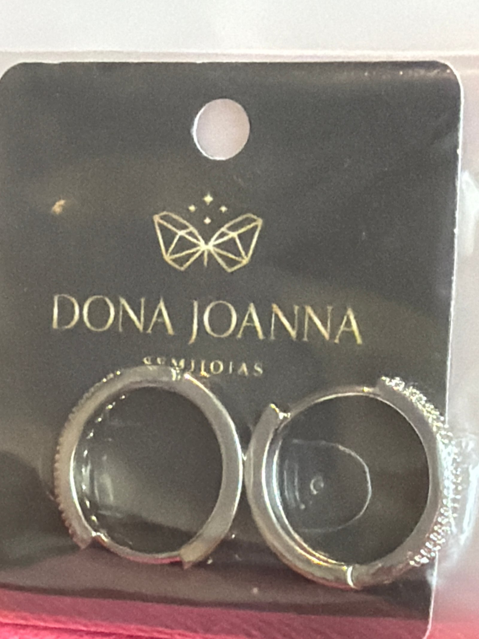 Argola prata detalhe P