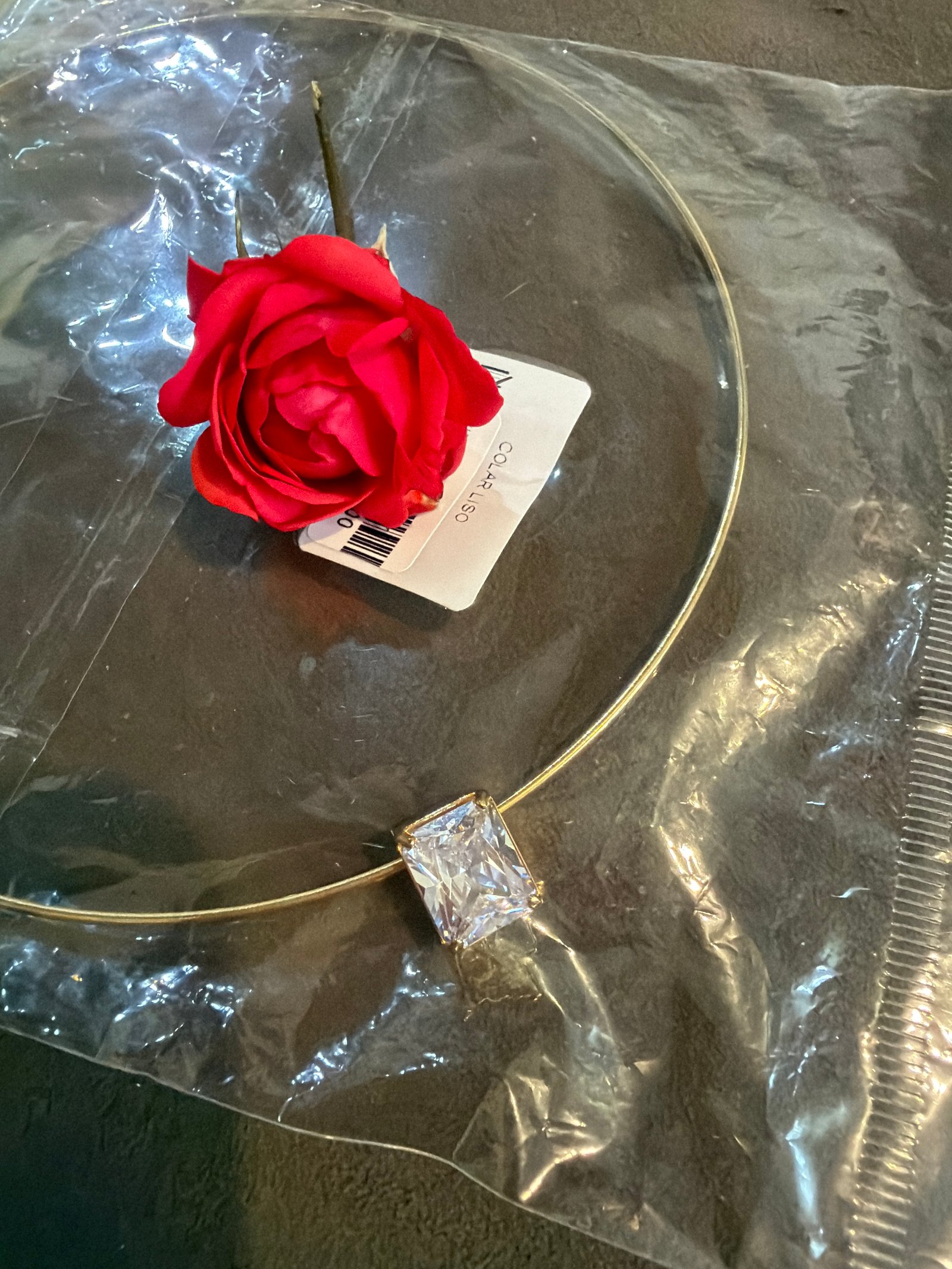 Chocker aro pedra