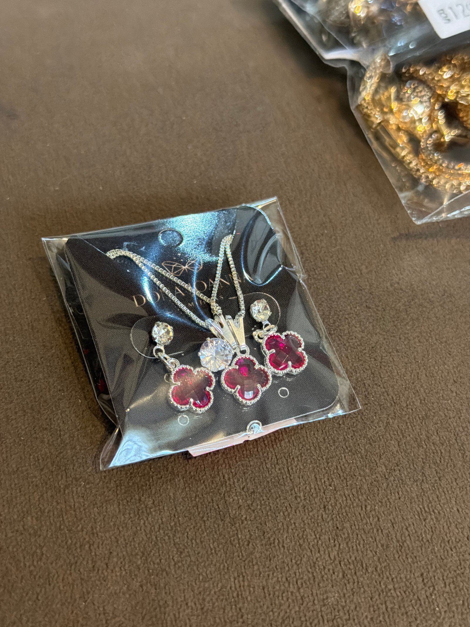 Conjunto trevo rosa