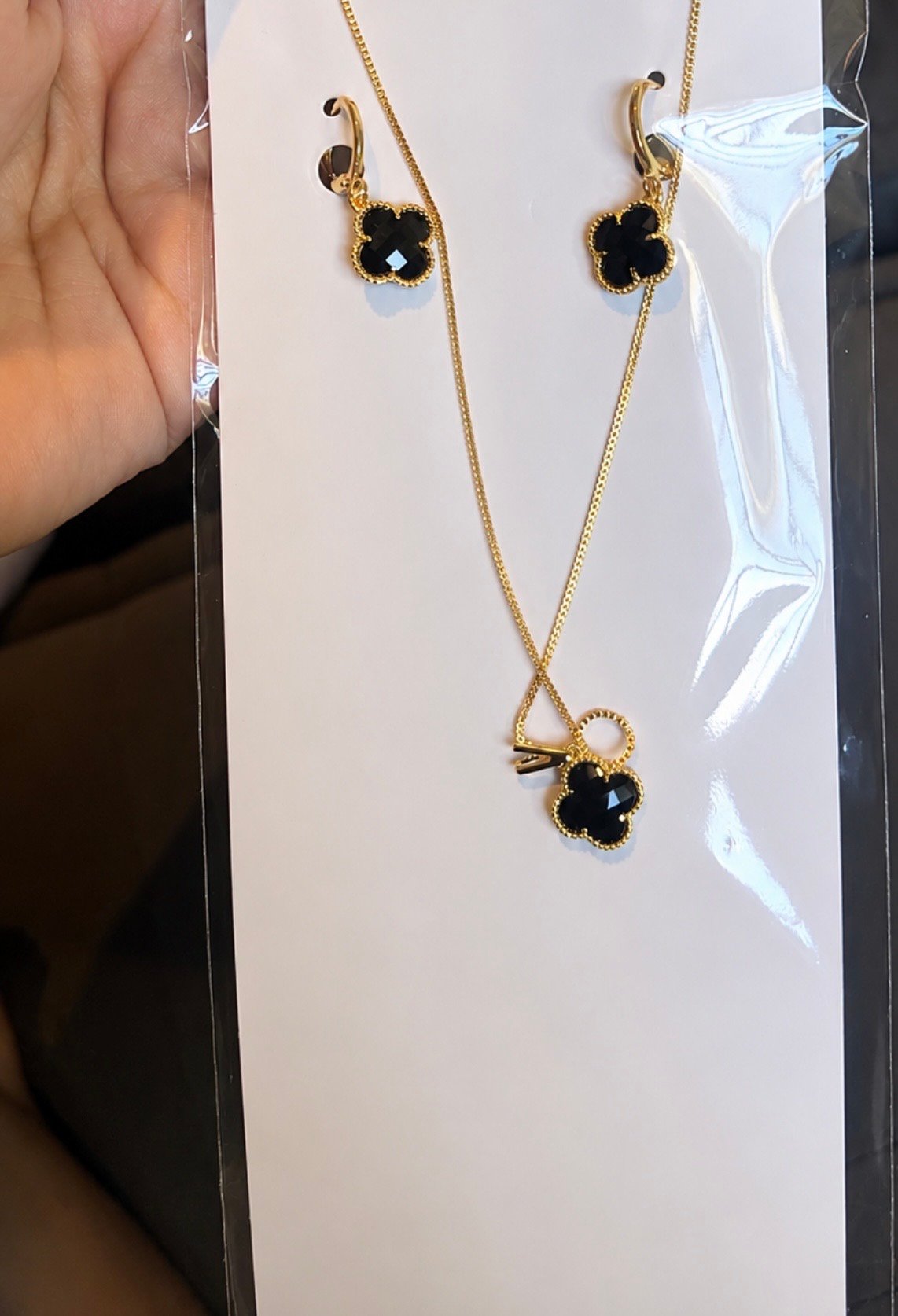Conjunto trevo preto 