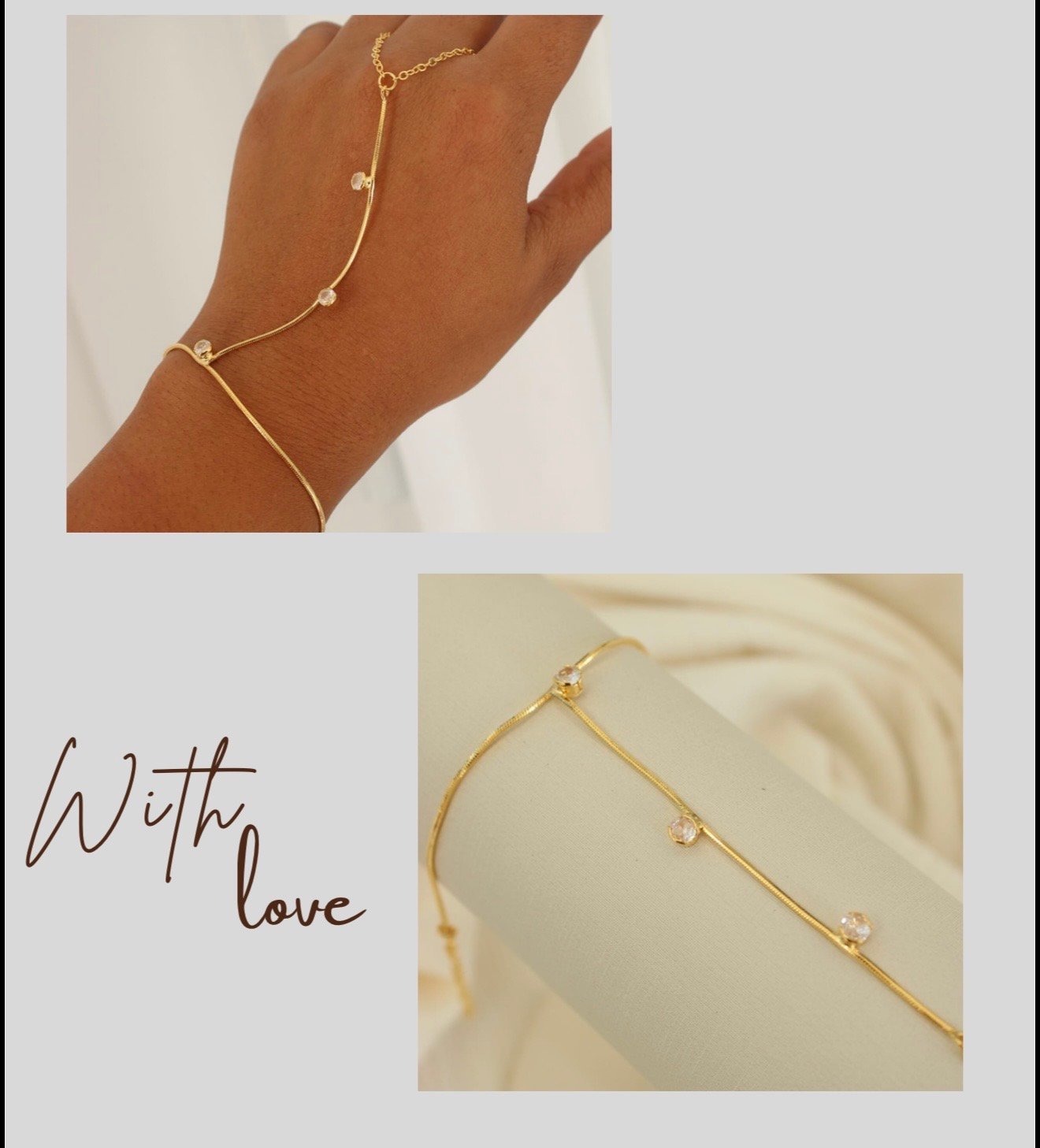 Hand chain zircônia 