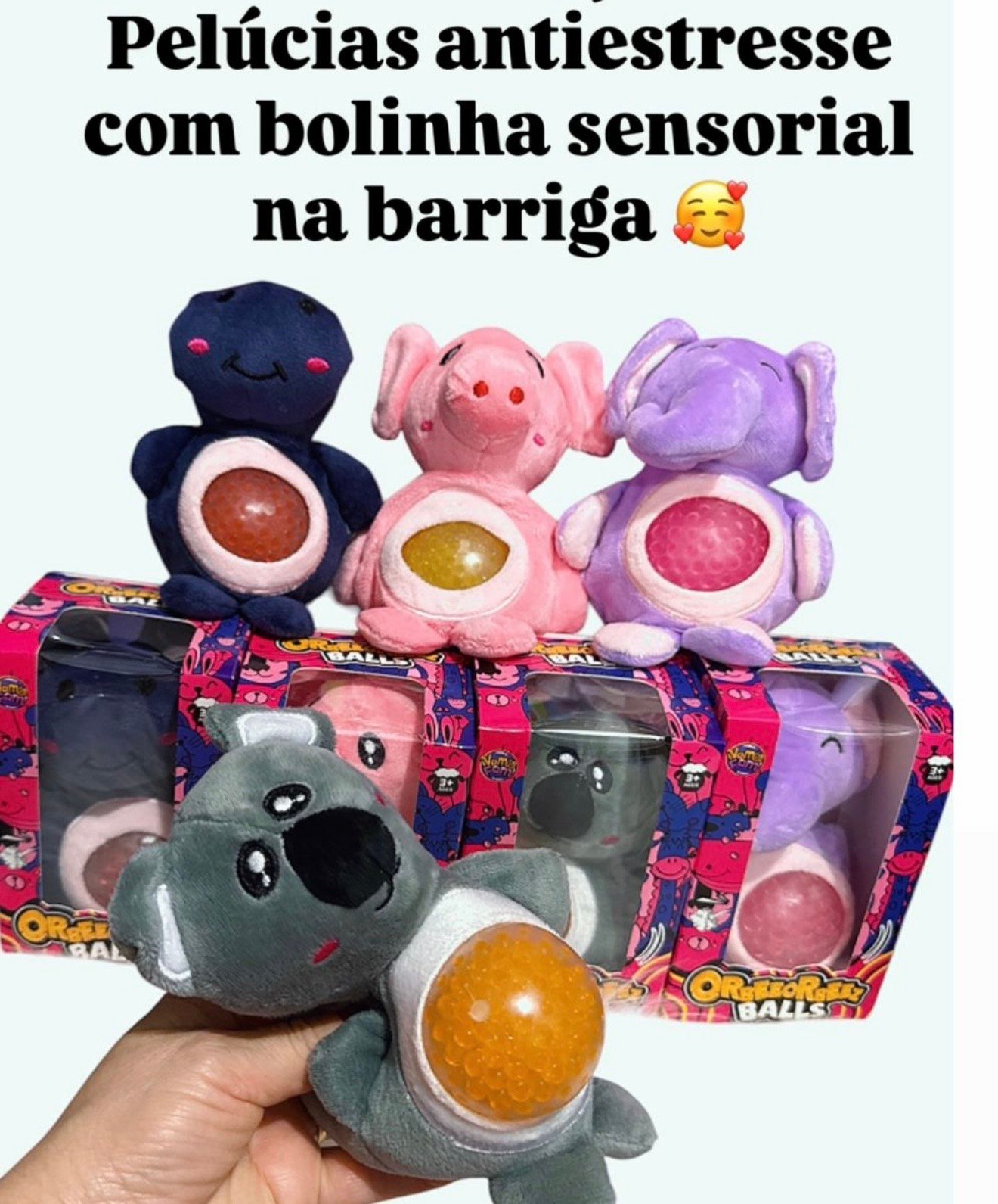 Pelúcia antiestresse